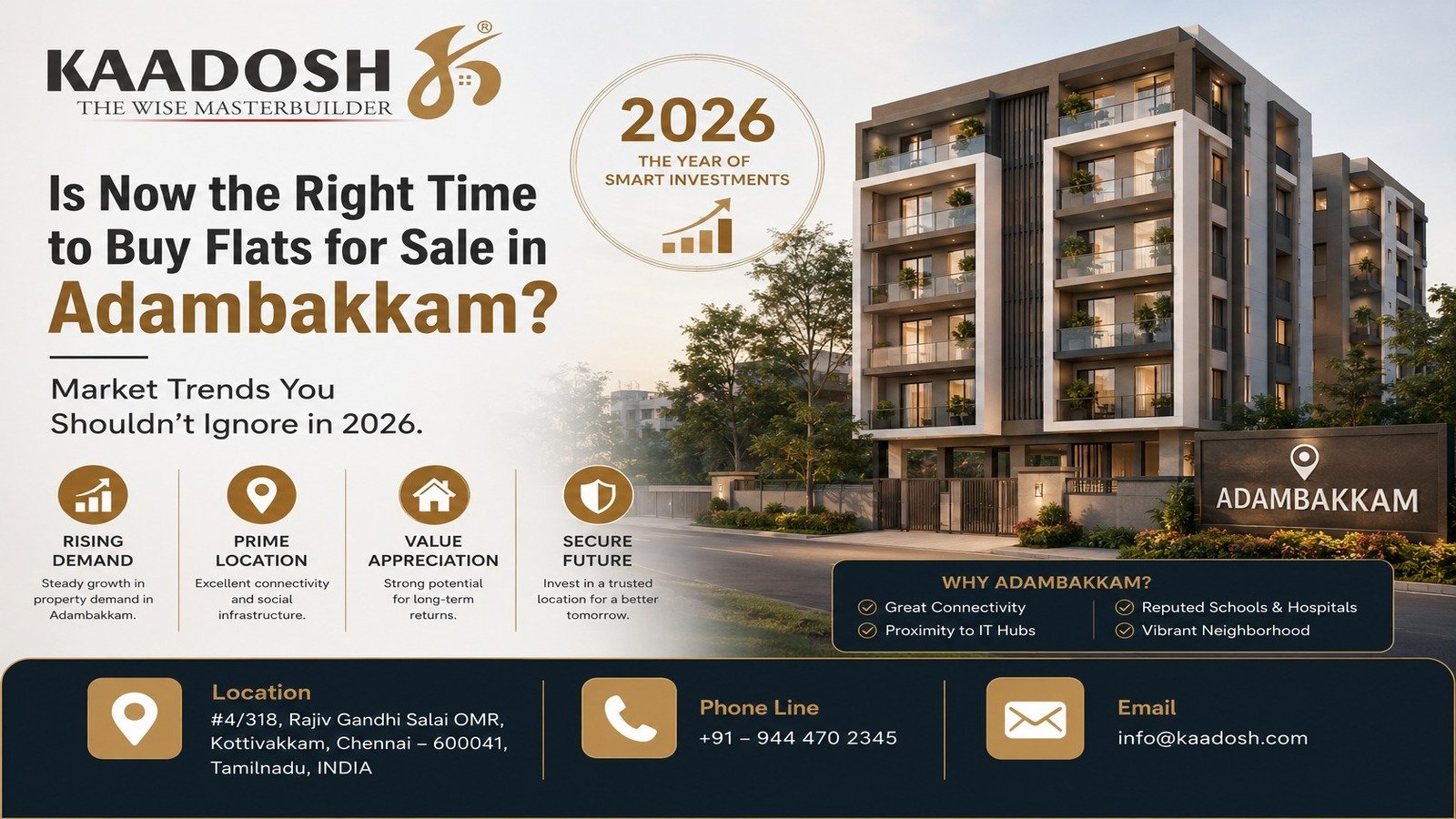 Flats for sale in Adambakkam